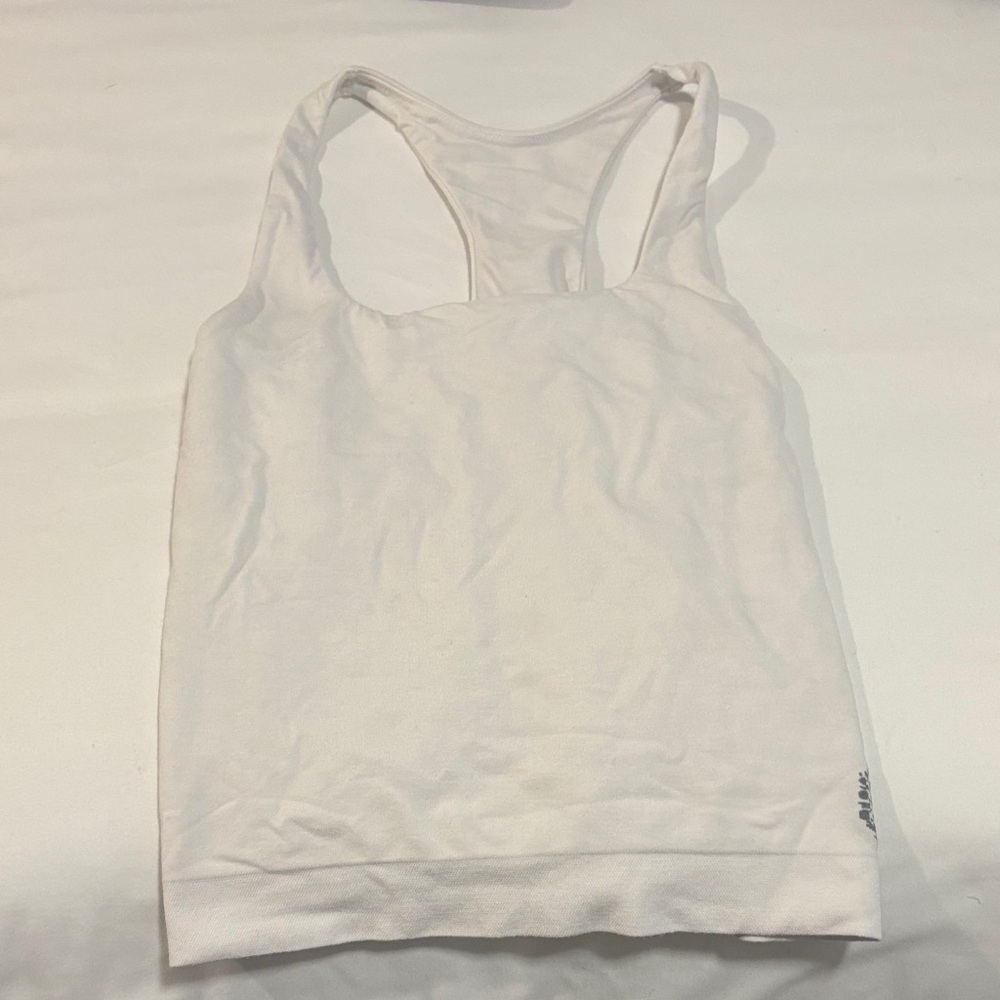 Free People White Racerback Tank Top